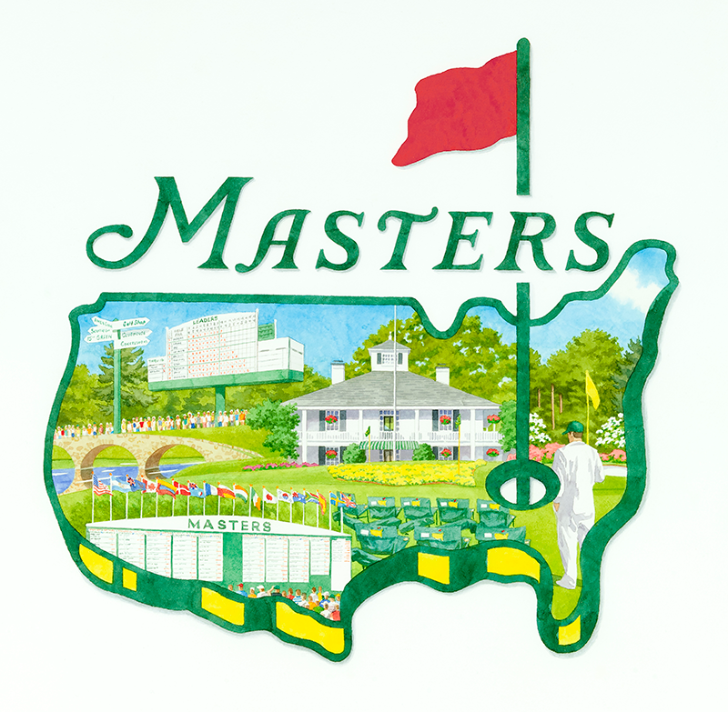 Masters Shop - Masters Logo Art Collage