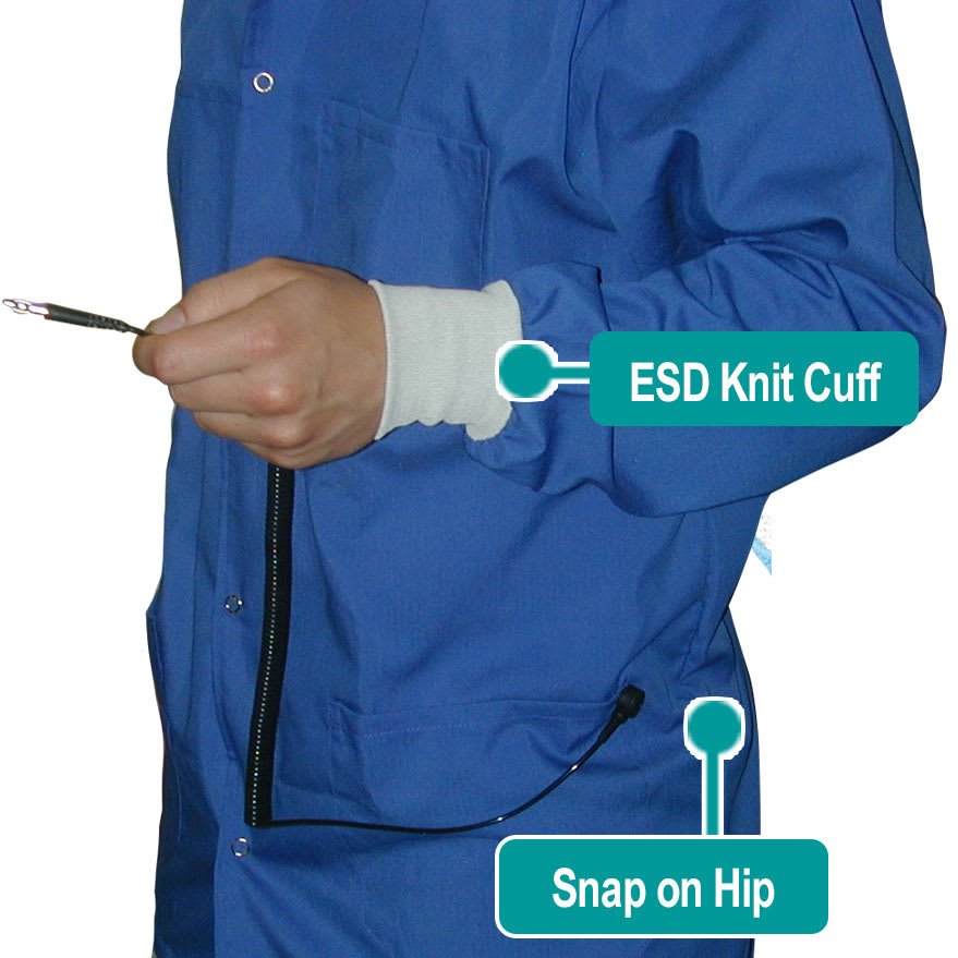 Black ESD Jackets - Anti-Static ESD Products | Transforming Technologies Black ESD Jackets - Anti-Static ESD Products | Transforming Technologies