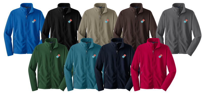 Fleece Jacket w/ Embroidered Logo-Fleece Jacket - F217