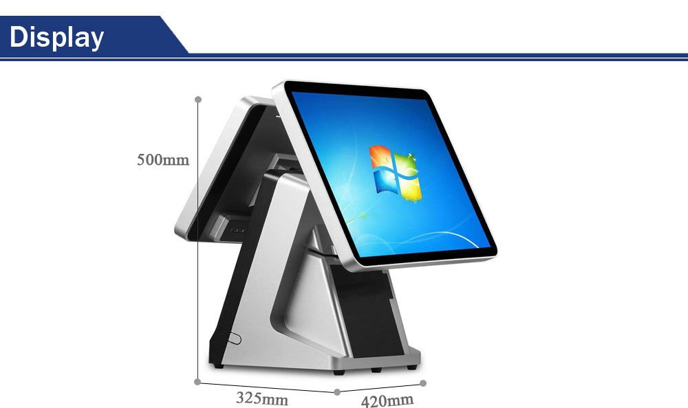 Buy Wholesale China 15inch I5 Cpu Aluminium Alloy Dual Screen Touch Pos ...