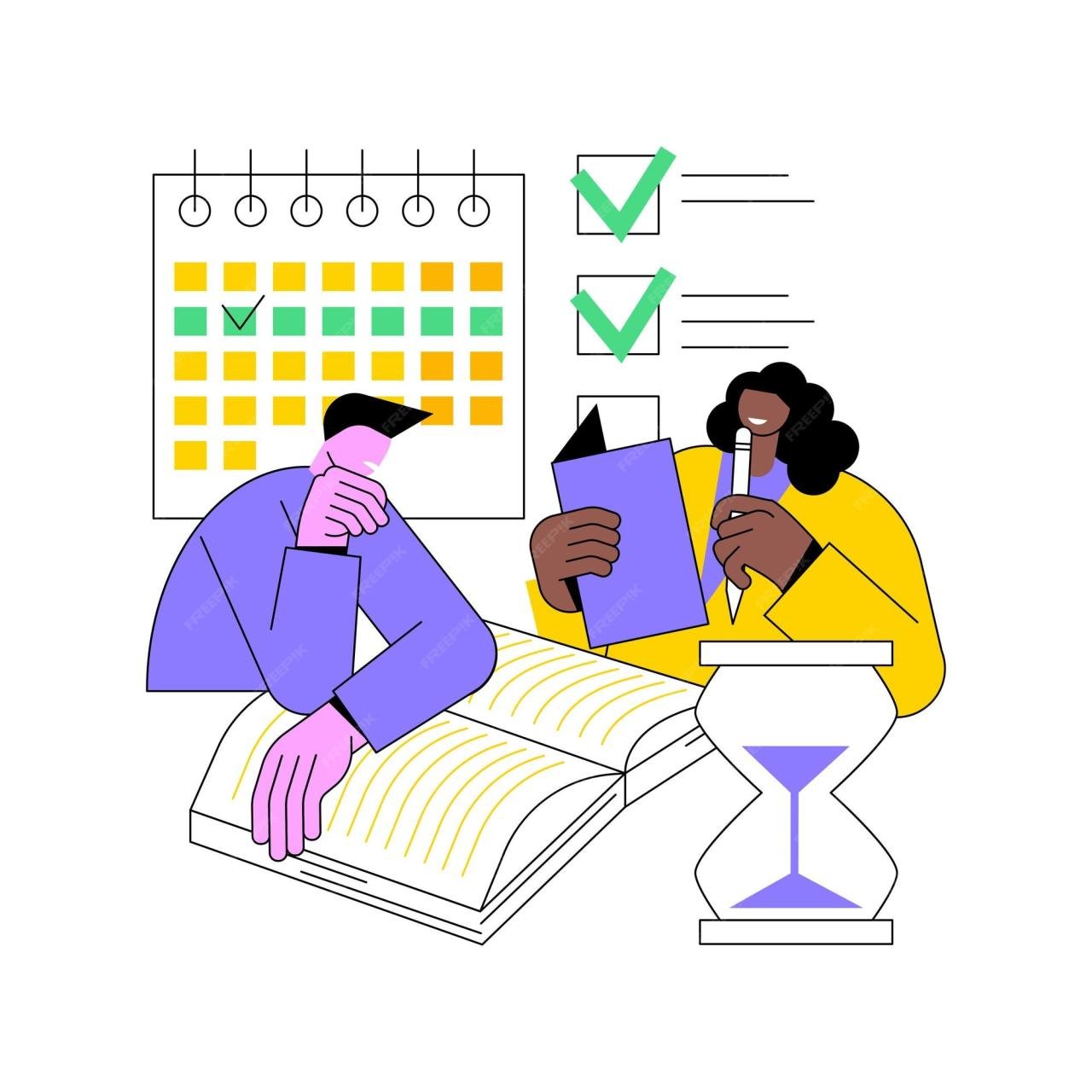 Premium Vector | Revision week abstract concept vector illustration