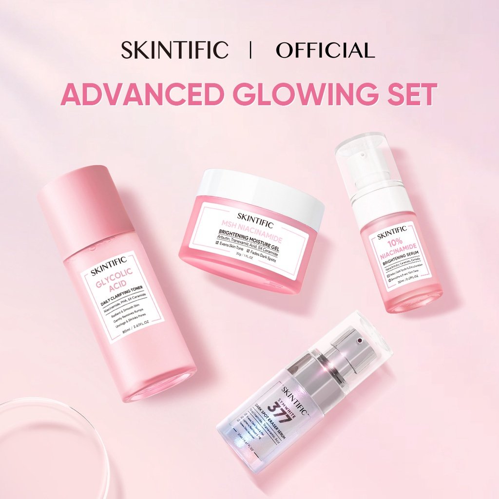 Skintific Pink Set Skincare Kit - Niacinamide Moisturizer + Niacinamide ... Skintific Pink Set Skincare Kit - Niacinamide Moisturizer + Niacinamide ...