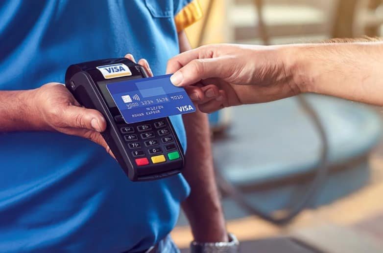 Debit credit card machine